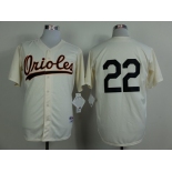 Baltimore Orioles #22 Jim Palmer 1954 Cream Jersey