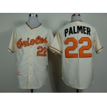 Baltimore Orioles #22 Jim Palmer 1970 Cream Throwback Jersey