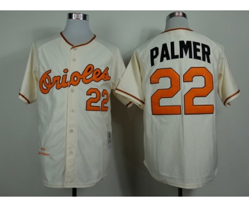 Baltimore Orioles #22 Jim Palmer 1970 Cream Throwback Jersey