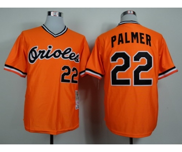 Baltimore Orioles #22 Jim Palmer 1982 Orange Throwback Jersey