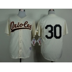 Baltimore Orioles #30 Chris Tillman 1954 Cream Jersey