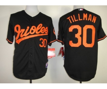 Baltimore Orioles #30 Chris Tillman Black Jersey