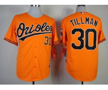 Baltimore Orioles #30 Chris Tillman Orange Jersey