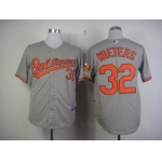 Baltimore Orioles #32 Matt Wieters Gray Jersey