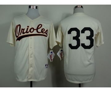 Baltimore Orioles #33 Eddie Murray 1954 Cream Jersey