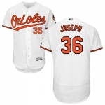 Baltimore Orioles 36 Caleb Joseph White Flexbase Authentic Collection Stitched Baseball Jersey