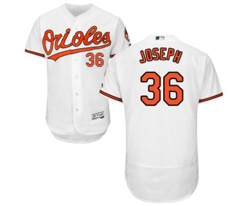 Baltimore Orioles 36 Caleb Joseph White Flexbase Authentic Collection Stitched Baseball Jersey