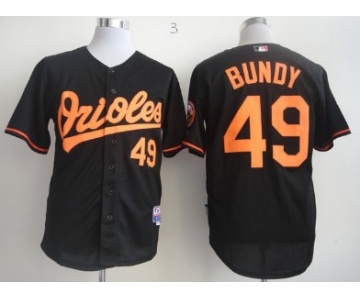 Baltimore Orioles #49 Dylan Bundy Black Jersey