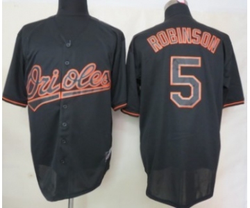 Baltimore Orioles #5 Brooks Robinson Black Fashion Jersey