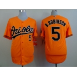 Baltimore Orioles #5 Brooks Robinson Orange Cool Base Jersey