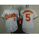 Baltimore Orioles #5 Brooks Robinson White Cool Base Jersey