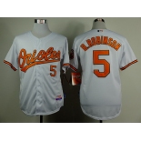 Baltimore Orioles #5 Brooks Robinson White Cool Base Jersey