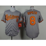 Baltimore Orioles #8 Cal Ripken Gray Cool Base Jersey