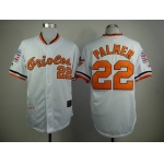 Men's Baltimore Orioles #22 Jim Palmer 1970 Hall of Fame White Throwback Jersey