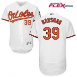 Men's Baltimore Orioles #39 Kevin Gausman White Home Stitched MLB Majestic Flex Base Jersey