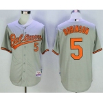 Men's Baltimore Orioles #5 Brooks Robinson Orange Cool Base Jersey