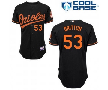 Men's Baltimore Orioles #53 Zach Britton Black Jersey