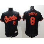 Men's Baltimore Orioles #8 Cal Ripken Black Flexbase Authentic Collection Stitched MLB Jersey