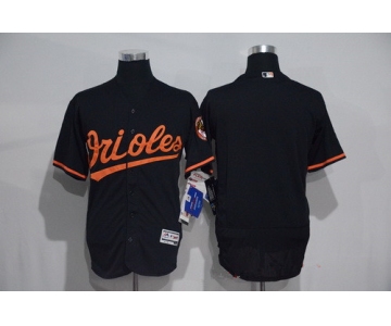 Men's Baltimore Orioles Blank Black 2016 Flexbase Majestic Baseball Jersey