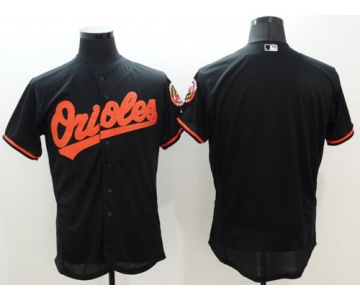 Men's Baltimore Orioles Blank Black Flexbase Authentic Collection Stitched MLB Jersey