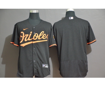 Men's Baltimore Orioles Blank Black Stitched MLB Flex Base Nike Jersey