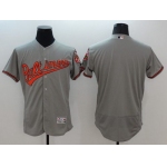 Men's Baltimore Orioles Blank Grey Flexbase Authentic Collection Stitched MLB Jersey