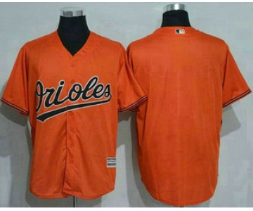 Men's Baltimore Orioles Blank Orange New Cool Base Stitched MLB Jersey