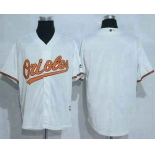 Men's Baltimore Orioles Blank White New Cool Base Stitched MLB Jersey