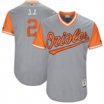 Men's Baltimore Orioles JJ Hardy J.J. Majestic Gray 2017 Players Weekend Authentic Jersey