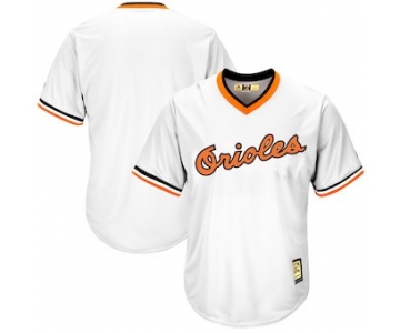 Men's Baltimore Orioles Majestic Blank White Alternate Cooperstown Cool Base Team Jersey