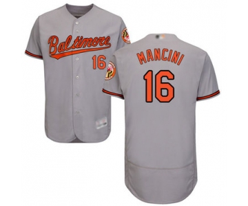 Orioles #16 Trey Mancini Grey Flexbase Authentic Collection Stitched Baseball Jersey