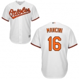 Orioles #16 Trey Mancini White New Cool Base Stitched Baseball Jersey