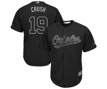 Orioles #19 Chris Davis Black Crush Players Weekend Cool Base Stitched Baseball Jersey