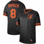 Orioles #8 Cal Ripken Black Authentic Cooperstown Collection Stitched Baseball Jersey