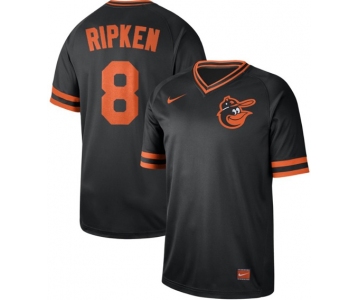 Orioles #8 Cal Ripken Black Authentic Cooperstown Collection Stitched Baseball Jersey