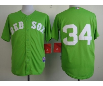 Boston Red Sox #34 David Ortiz 2013 Green Jersey