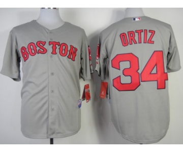 Boston Red Sox #34 David Ortiz 2014 Gray Jersey