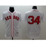 Men's Boston Red Sox #34 David Ortiz White Flexbase 2016 MLB Player Jersey