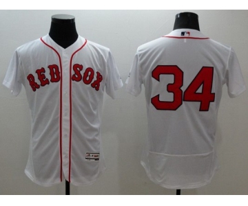 Men's Boston Red Sox #34 David Ortiz White Flexbase 2016 MLB Player Jersey