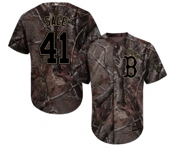 Boston Red Sox #41 Chris Sale Camo Realtree Collection Cool Base Stitched MLB Jersey