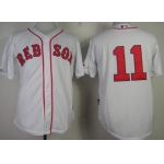 Boston Red Sox #11 Clay Buchholz White Jersey