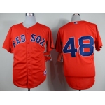 Boston Red Sox #48 Pablo Sandoval Red Jersey