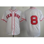 Boston Red Sox #8 Carl Yastrzemski 1936 White Jersey