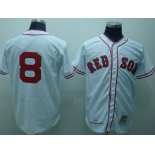 Boston Red Sox #8 Carl Yastrzemski 1967 White Throwback Jersey