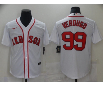 Men Boston Red Sox 99 Verdugo White Game 2021 Nike MLB Jersey