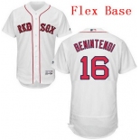 Men's Boston Red Sox #16 Andrew Benintendi White Home Stitched MLB Majestic Flex Base Jersey