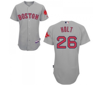 Men's Boston Red Sox #26 Brock Holt 2014 Gray Jersey