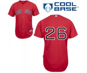 Men's Boston Red Sox #26 Brock Holt Red Jersey