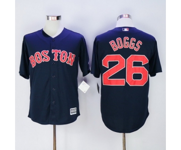 Men's Boston Red Sox #26 Wade Boggs Retired Navy Blue Cool Base Baseball Jersey