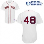 Men's Boston Red Sox #48 Pablo Sandoval White Jersey